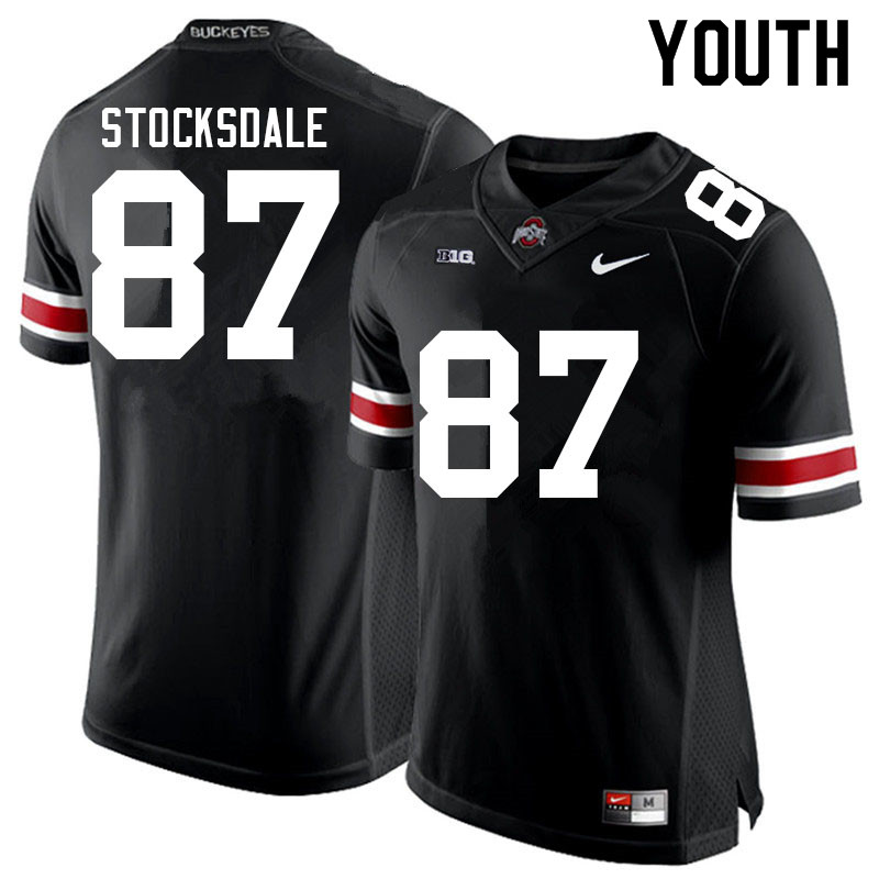 Youth #87 Reis Stocksdale Ohio State Buckeyes College Football Jerseys Sale-Black